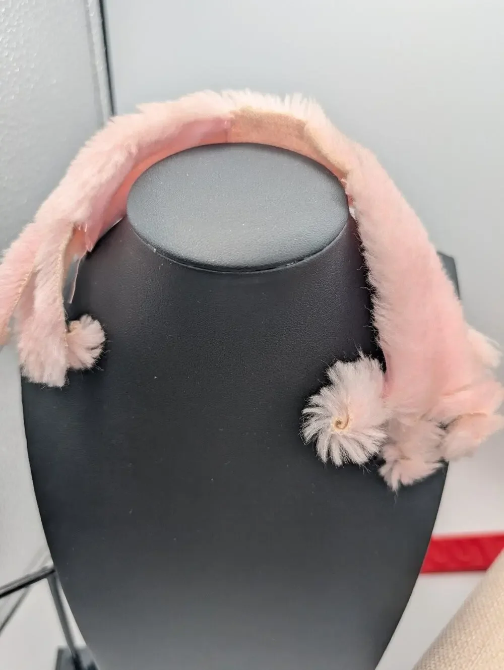 Vintage Pink Faux Fur Doll Boa Scarf Wrap Accessory for Fashion Dolls